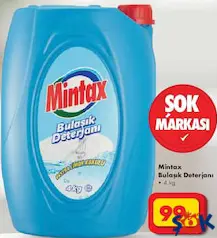 MİNTAX BULAŞIK DETERJANI 4 KG fiyat ve kampanya bilgisi